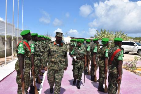 Gen Muhoozi Commiserates with UPDF Peace Keepers in Somalia