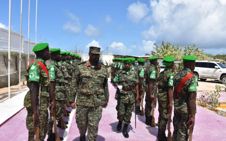 Gen Muhoozi Commiserates with UPDF Peace Keepers in Somalia